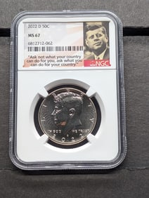 2022-D Kennedy Half Dollar - NGC MS67