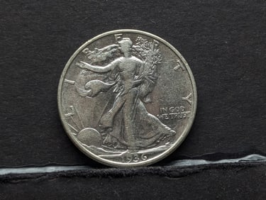 1936-D Walking Liberty Silver Half Dollar **XF/AU**