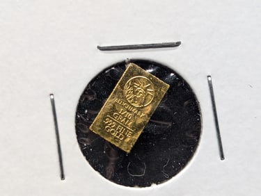 Gold Bullion, 1/10th Gram, .999 Fine, From Benchmark