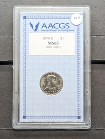 1979-S S.B.A. Dollar MS63 AACGS 10264-302271 Slabbed