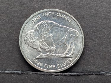 1 Oz. .9999 Fine SILVER Indian Head Buffalo Nickel Designed Coin