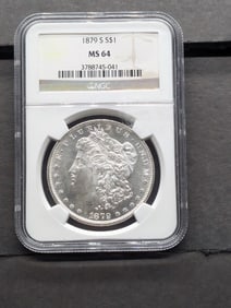 1879-S Morgan Silver Dollar NGC MS 64 3788745-041