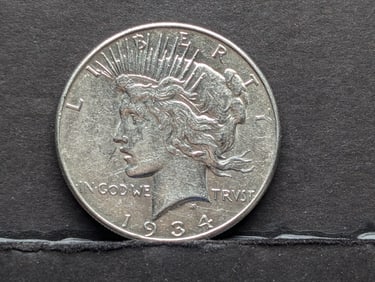 1934 Peace Silver Dollar