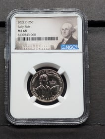 2022-D Sally Ride Quarter - NGC MS68