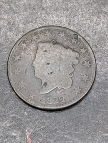 1822 Coronet Head Large Cent **AVERAGE CIRC**