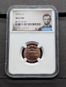 2022-D Lincoln Shield Cent - NGC MS67 RD
