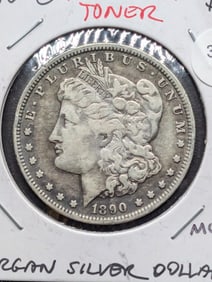 1890-O Morgan Dollar, Toned