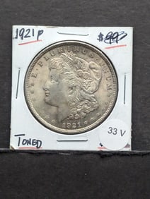 1921-P Morgan Dollar - Toned