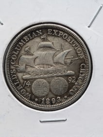 1893 World's Colombian Exposition Chicago Commemorative Half Dollar