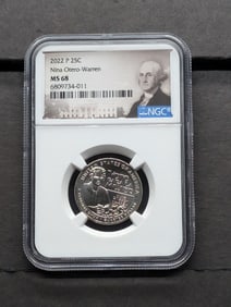 2022-P Nina Otero-Warren Quarter - NGC MS68