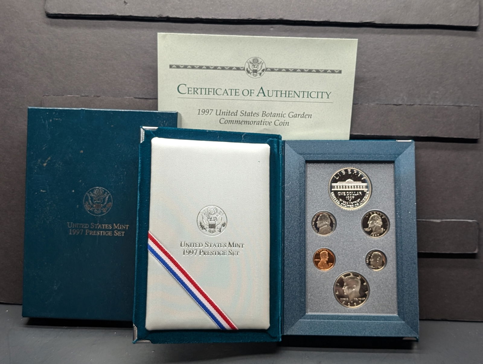 1997-S & P U.S. Mint Prestige Set in OGP w/ COA - Botanic Gardens: 1997-S & P U.S. Mint Prestige Set in OGP w/ COA - Botanic Gardens