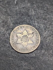 1853 Three Cent Silver **VG**