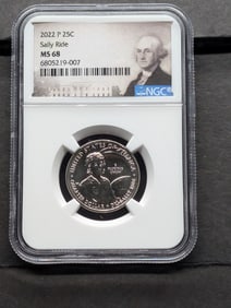 2022-P Sally Ride Quarter - NGC MS68