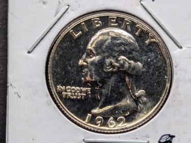 1962-P Silver Washington Quarter, Ultra Proof