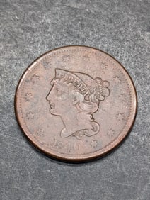 1840 Braided Hair Large Cent
