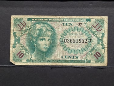 Military Payment Certificate, 10c; Series 641