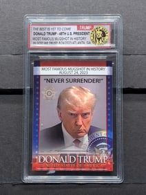 Donald Trump Trading Card: 45th President - Never Surrender!