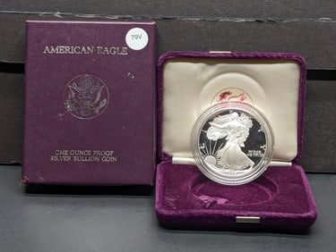 1989 American Silver Eagle .999 Fine Silver One Troy Ounce In OGB (No COA)