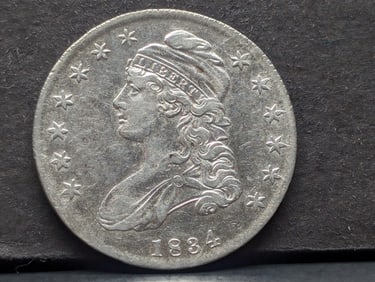 1834 Capped Bust Half Dollar **AU**