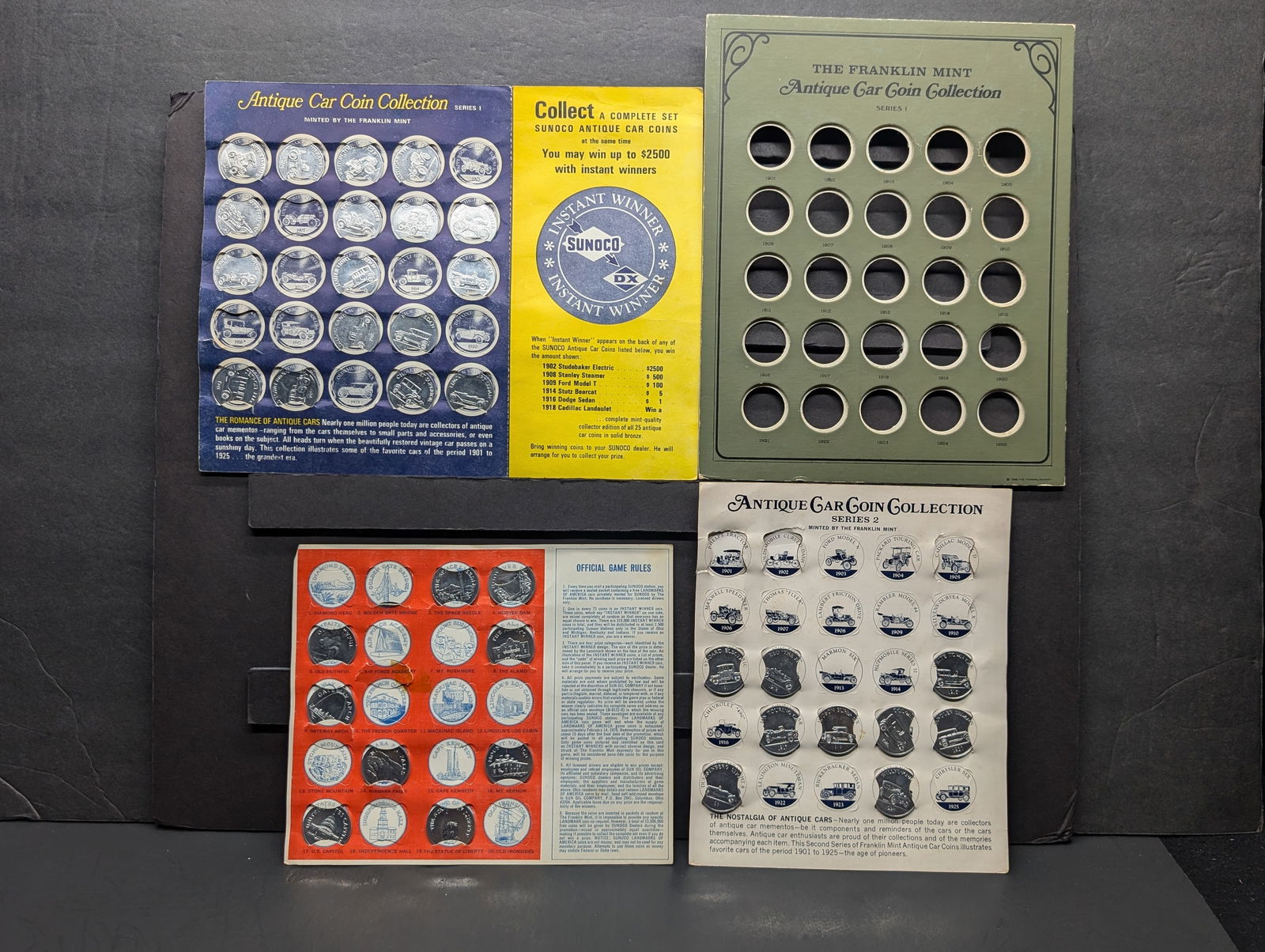 Antique Car & Landmarks of America Coin Collection Game by Sunoco (Sun Oil Company) - Includes (1 of 5)
