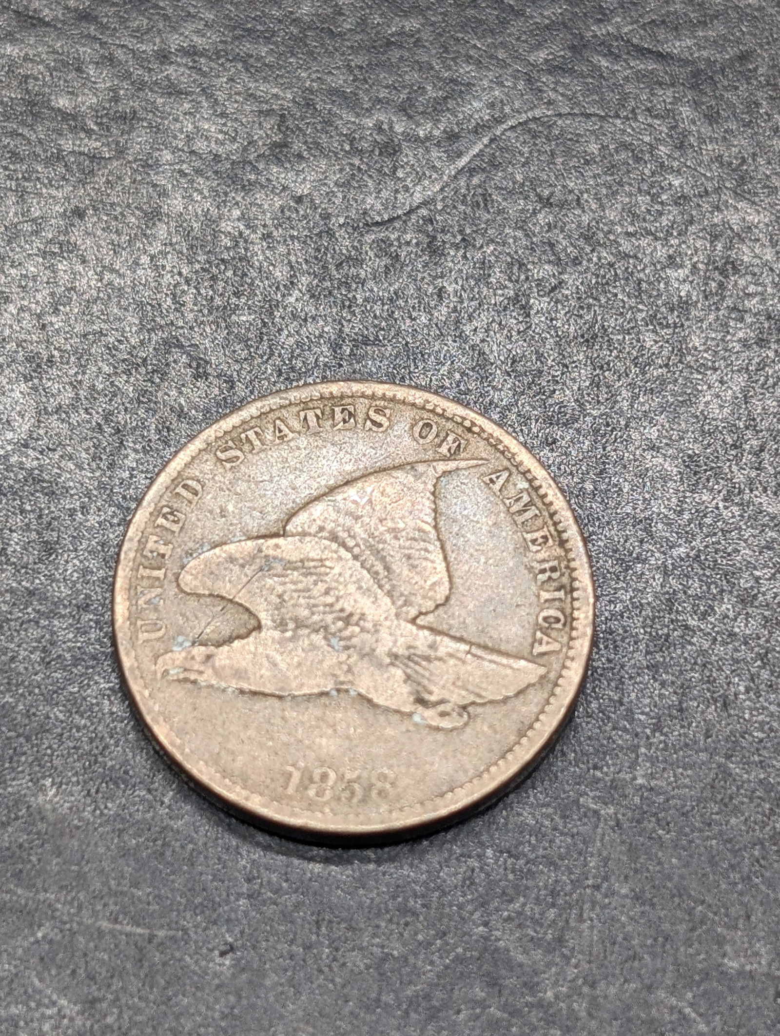 1858 Flying Eagle Cent **VG/Fine** (1 of 2)