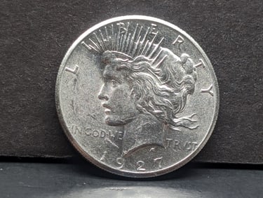 1927 Peace Silver Dollar