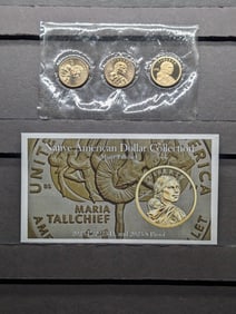 2023 P,D & S Native American Dollar Mint Mark Collection - Maria Tallchief