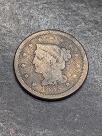 1855 Braided Hair Large Cent