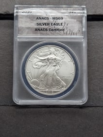 2010 American Silver Eagle - ANACS Cert. MS69