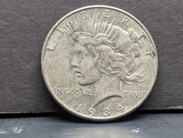 1934-P Peace Silver Dollar - Better Date