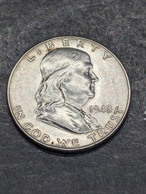 1948 Franklin Silver Half Dollar **1st Year of Issue - GEM BU**