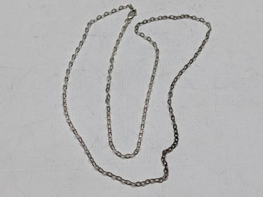 24 Inch Sterling Link Chain. 4.3Grams.