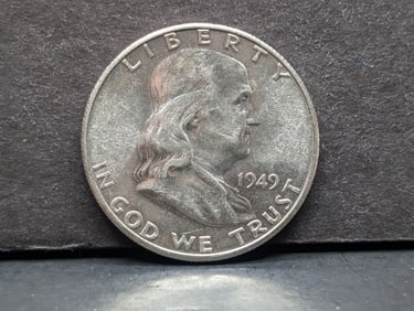 1949-S Franklin Silver Half Dollar **Choice AU**