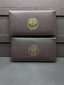*EMPTY* Banknote Collector's Books - Holds 2 Notes Each (2 PCS)