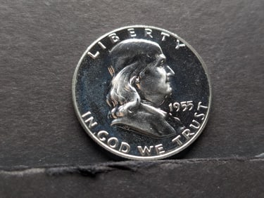 1955 Franklin Half. Choice Proof.