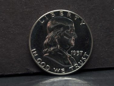 1957 Franklin Half. Choice Proof.
