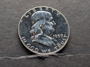 1959 Franklin Half. Choice Proof.