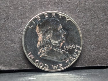 1960 Franklin Half. GEM Proof.