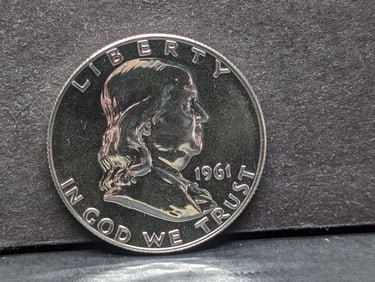 1961 Franklin Half. GEM Proof.
