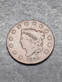 1825 Coronet Head Large Cent **VG**