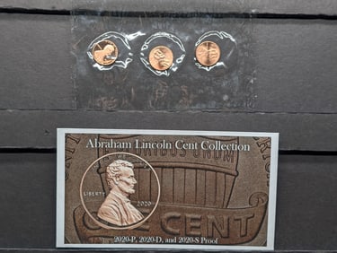 2020 P,D,S Abraham Lincoln Shield Cent Mint Mark Collection
