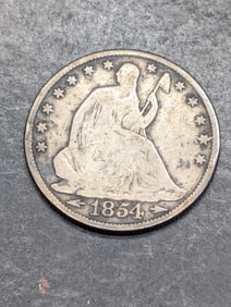 1854-O w/ Arrows Seated Liberty Half Dollar **VG**