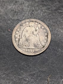 1841 w/ Stars Seated Liberty Dime **GOOD**