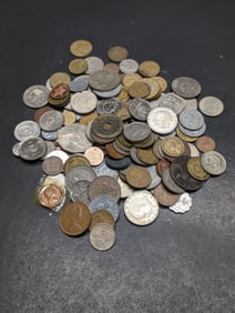 Bag of 1.3 Lbs.. of Various Vintage & Modern World Coins