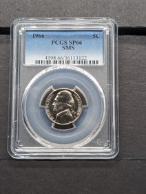 1966 SMS Jefferson Nickel - PCGS SP66
