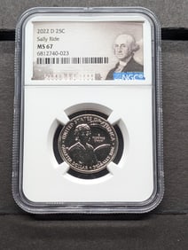 2022-D Sally Ride Quarter - NGC MS67