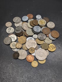 Bag of 0.70 Lbs. of Various Vintage & Modern World Coins