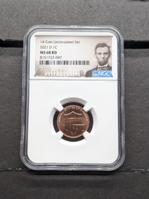 2021-D Lincoln Shield Cent - NGC MS68 RD