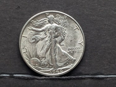 1944-S Walking Liberty Silver Half Dollar **GEM BU**