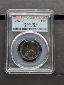 2023-D Jovita Idar Quarter - PCGS MS67*Advanced Release*